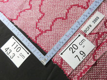Load image into Gallery viewer, BCF#2869 Silk Kimono Fabric Vintage(1950-1980) Shibori Pale Red 110cm (43.3in)
