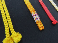 Load image into Gallery viewer, HM#127 Silk Haori Himo Flat Braid 5pcs Bundle Pack

