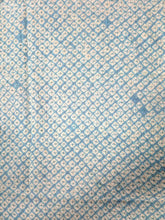 Load image into Gallery viewer, ACH#830a20 Silk Kimono Fabric Shibori Light Blue 41.7x11.8in(106x30cm)
