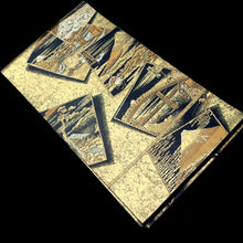 Load image into Gallery viewer, Fukuro Obi Vintage(1950-1980) Gold Black Hokusai Fugaku-Sanjurokkei Silk BB202V2
