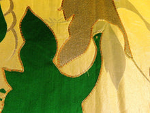 Load image into Gallery viewer, BB8217AA Silk Obi Fabric Vintage(1950-1980) Crane Green Gold 102.4x11.8in(260x30cm)
