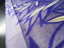 Load image into Gallery viewer, MKF#45 Silk Kimono Fabric Vintage(1920-1950) Meisen Blueish Purple 57.1x13.8in(145x35cm)
