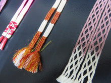 Load image into Gallery viewer, HM#36 Silk Haori Himo Flat Braid 5pcs Bundle Pack
