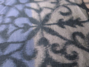 MBFd#79A Silk Kimono Fabric Vintage(1920-1950) Meisen Pale Pink Blue 52.0x13.0in(132x33cm)