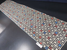 Load image into Gallery viewer, MKF#137 Silk Kimono Fabric Vintage(1920-1950) Meisen White Black 63.8x13.4in(162x34cm)
