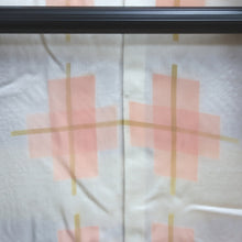 Load image into Gallery viewer, Haori Jacket Vintage(1950-1980) Light Yellow Reddish Brown Shibori Silk #9027D1
