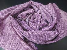 Load image into Gallery viewer, MKF#171 Silk Kimono Fabric Vintage(1950-1980) Shibori Purple 85.0x13.0in(216x33cm)
