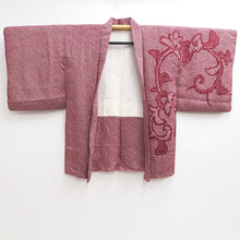 Load image into Gallery viewer, Haori Jacket Vintage(1950-1980) Wine red Full Shibori Flower Silk #9437G3
