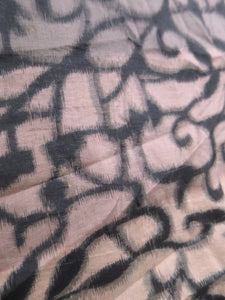 MBFd#79A Silk Kimono Fabric Vintage(1920-1950) Meisen Pale Pink Blue 52.0x13.0in(132x33cm)
