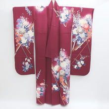 Load image into Gallery viewer, Furisode Magenta Peony Ajisai Tall Silk #9161D5
