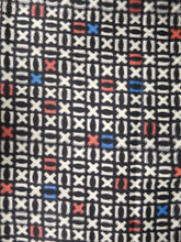 Load image into Gallery viewer, MKF#137 Silk Kimono Fabric Vintage(1920-1950) Meisen White Black 63.8x13.4in(162x34cm)
