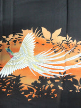 Load image into Gallery viewer, BCF#2915 Silk Tomesode Fabric Vintage(1950-1980) Bird 41.3x21.7in(105x55cm)
