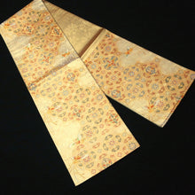 Load image into Gallery viewer, Fukuro Obi Vintage(1950-1980) Gold Birds Shousoin Silk BB186V1
