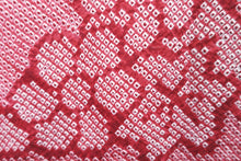 Load image into Gallery viewer, Haori Jacket Vintage(1950-1980) Red Pink Full Shibori Nejiri-Ume Momiji Silk #8287C1
