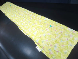 MKF#172 Silk Kimono Fabric Vintage(1950-1980) Shibori Light Green 82.7x13.0in(210x33cm)