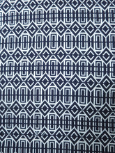 Load image into Gallery viewer, Cotton Bolt Fabric Vintage(1950-1980) Navy White 472.4x15.0in(1200x38cm) BB9048Y2
