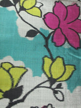 Load image into Gallery viewer, ACH#800 Silk Kimono Fabric Vintage Meisen Flower 41.3x13.4in(105x34cm)
