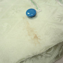 Load image into Gallery viewer, KK1297B6 Silk Kimono Fabric Vintage(1950-1980) Embroidery Kiku Light Green 50.4x13.4in(128x34cm)
