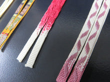 Load image into Gallery viewer, HM#17 Silk Haori Himo Flat Braid 5pcs Bundle Pack
