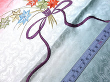 Load image into Gallery viewer, BCF#2851 Silk Kimono Fabric Vintage(1950-1980) Embroidery Flower Pale White 160cm (63.0in)
