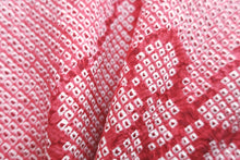 Load image into Gallery viewer, Haori Jacket Vintage(1950-1980) Red Pink Full Shibori Nejiri-Ume Momiji Silk #8287C1
