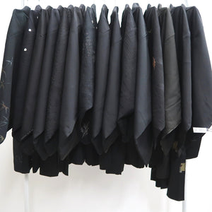 Bundle 15pcs Silk Black Haori Jacket Wholesale Bulk Free Shipping #381