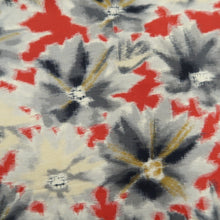 Load image into Gallery viewer, KK1274B5 Silk Kimono Fabric Vintage(1920-1950) Meisen Flower Red 54.3x12.2in(138x31cm)
