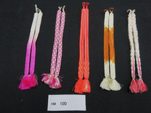 Load image into Gallery viewer, HM#100 Silk Haori Himo Flat Braid 5pcs Bundle Pack

