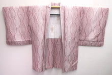 Load image into Gallery viewer, Haori Jacket Vintage(1950-1980) Ash Pink Full Shibori Tatewaku Silk #8288C2
