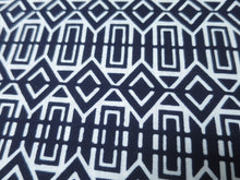 Load image into Gallery viewer, Cotton Bolt Fabric Vintage(1950-1980) Navy White 472.4x15.0in(1200x38cm) BB9048Y2
