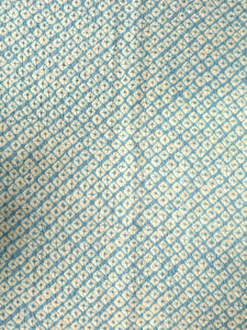 ACH#831a30 Silk Kimono Fabric Shibori Light Blue 65.0x11.8in(165x30cm)