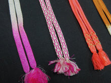Load image into Gallery viewer, HM#100 Silk Haori Himo Flat Braid 5pcs Bundle Pack

