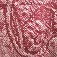 Load image into Gallery viewer, Haori Jacket Vintage(1950-1980) Wine red Full Shibori Flower Silk #9437G3
