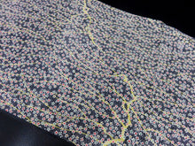 Load image into Gallery viewer, FF2534A Silk Kimono Fabric Vintage(1950-1980) Plum Blossom Black 39.4x11.8in(100x30cm)
