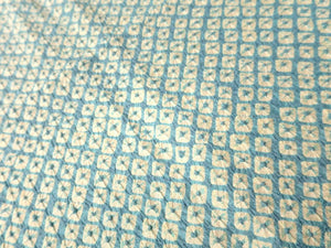 ACH#831a30 Silk Kimono Fabric Shibori Light Blue 65.0x11.8in(165x30cm)