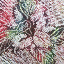Load image into Gallery viewer, Haori Jacket Vintage(1950-1980) Red Green Yellow Shibori Cattleya Silk #9520H1
