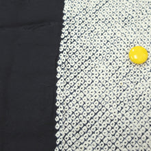Load image into Gallery viewer, KK1161B4 Silk Kimono Fabric Vintage(1950-1980) Shibori Black White 55.5x13.0in(141x33cm)
