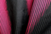 Load image into Gallery viewer, Haori Jacket Vintage(1950-1980) Black Magenta Yabane Silk #8758A1
