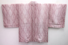 Load image into Gallery viewer, Haori Jacket Vintage(1950-1980) Ash Pink Full Shibori Tatewaku Silk #8288C2
