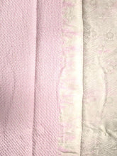 Load image into Gallery viewer, MKF#256 Silk Kimono Fabric Vintage(1950-1980) Shibori Pale Pink 76.8x13.4in(195x34cm)
