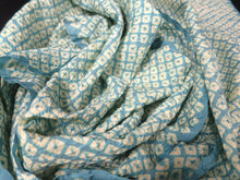 Load image into Gallery viewer, ACH#831a30 Silk Kimono Fabric Shibori Light Blue 65.0x11.8in(165x30cm)
