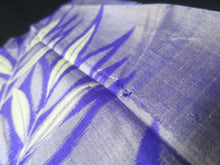 Load image into Gallery viewer, MKF#46 Silk Kimono Fabric Vintage(1920-1950) Meisen Blueish Purple 57.1x13.8in(145x35cm)
