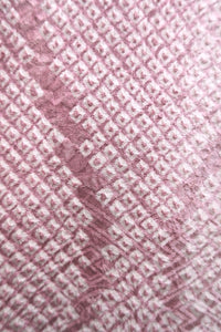 Haori Jacket Vintage(1950-1980) Ash Pink Full Shibori Tatewaku Silk #8288C2
