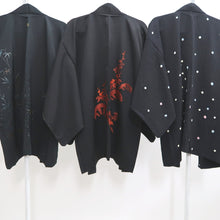 Load image into Gallery viewer, Bundle 15pcs Silk Black Haori Jacket Wholesale Bulk Free Shipping #381
