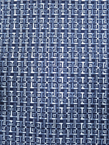 Cotton Bolt Fabric Vintage(1950-1980) Navy White 472.4x15.0in(1200x38cm) BB9049Y2