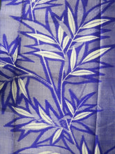 Load image into Gallery viewer, MKF#46 Silk Kimono Fabric Vintage(1920-1950) Meisen Blueish Purple 57.1x13.8in(145x35cm)
