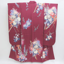 Load image into Gallery viewer, Furisode Magenta Peony Ajisai Tall Silk #9161D5
