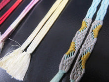 Load image into Gallery viewer, HM#39 Silk Haori Himo Flat Braid 5pcs Bundle Pack
