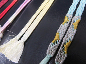 HM#39 Silk Haori Himo Flat Braid 5pcs Bundle Pack