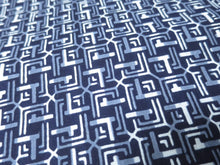 Load image into Gallery viewer, Cotton Bolt Fabric Vintage(1950-1980) Navy White 472.4x15.0in(1200x38cm) BB9049Y2
